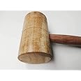 FTE Large 450 Grams Polished Wooden Mallet/Hammer for Workshop/Dent Removal/Carpentry Work/Jewelry Work/Camping/Leather Craft Carving and DIY Works(Size 32x15x6cm)