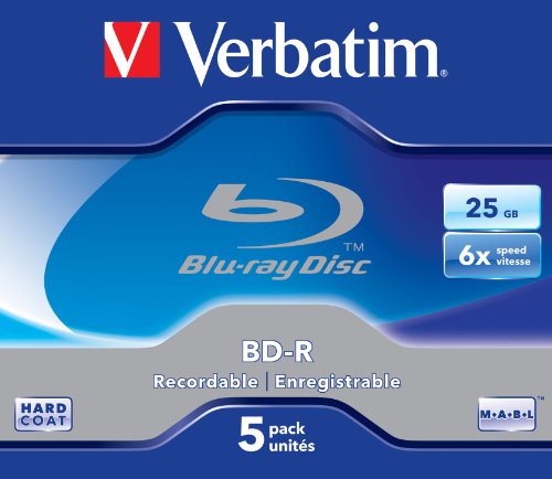 Verbatim BD-R Single Layer 6x 25GB Scratchguard Plus (5er-Pack)