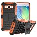 Produktbild Samsung Galaxy A3 Hülle, Forhouse Reifenmuster Hybrid Combo [TPU + PC] Dual Layer Ganzkörperschutz High Impact Schock-Absorption Back Cover Defender mit [Stable] Kickstand für Samsung Galaxy A3 (Orange)