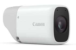 Canon PowerShot Zoom appareil photo de Poche, Soyez Encore Plus Proche de Votre Sujet Grâce au Zoom 3 Niveaux, Appareil Photo Numérique Léger, Photos 12 Mpx, Vidéo HD, USB-C, Wi-Fi et Bluetooth, Blanc
