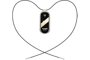 MIJOBS Naszyjnik kompatybilny z Mi Band 8, wisiorek ze stali nierdzewnej, biżuteria metalowa, akcesoria dla kobiet i mężczyzn