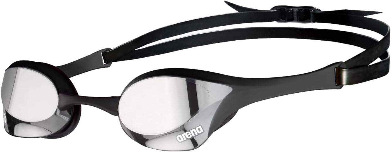 ARENA Cobra Ultra Swipe Mirror Gafas de Natación de Competición Unisex para Adultos, Gafas de Natación con Lentes de Espejo Curvadas, Antivaho, Protección UV