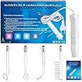 Portable High Frequency Facial Machine, Handheld Electrode Wand for Acne Treatment, Skin Tightening, Wrinkle Reducing, Dark Circles