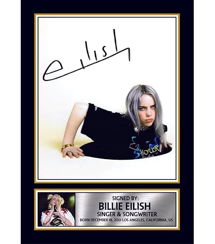 Havoc - Billie Eilish Limited Edition Signed Autograph Display