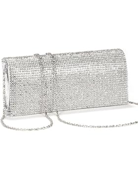Girly HandBags Neu Diamanten Perlen Unterarmtasche hart Schachtel Abend Lackleder klein Hochzeits Diamant