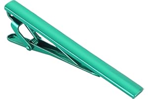 Kcmell Tie Clip for Men, Classic Tie Clip Men Tie Pin, Long Styles Tie Bar Clip Square Edges Men's Tie Clips for Business Anniversary Wedding and Daily Life