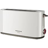 Taurus Toaster 1000W, Extra Wide Long Slot, 7 Levels | Auto Centering System, Removable Crumb Tray, Even Roast, Compact Desig
