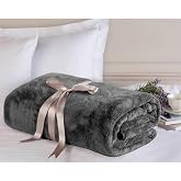 Mulberry Wellsoft Battaniye Antrasit Televizyon Battaniyesi Peluş Polar Battaniye Tek Kişilik 170 * 230