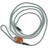 Showleine | Ausstellungsleine - grau | 4 mm x 165 cm - Vorführleine