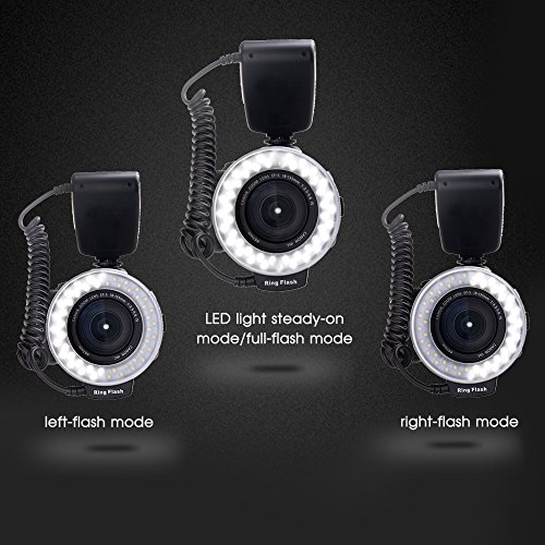 SAMTIAN RF-550E Anneau 48 LED Ultra Brillant et L g reLED Flash Annulaire avec une luminosit plus pr cise Series Macro est con u pour Appareils Photo Reflex Sony Minolta cameras avec 8 adaptateurs et reviews SAMTIAN RF-550E Anneau 48 LED Ultra Brillant et L g reLED Flash Annulaire avec une luminosit plus pr cise Series Macro est con u pour Appareils Photo Reflex Sony Minolta cameras avec 8 adaptateurs et
