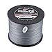 Produktbild Delicacydex YUDELI 1,0 Leinenummer Super Strong 4 Strang 1000M Premium PE Geflochtene Angelschnur Lake Multifilament Drahtgewebter Faden - Grau