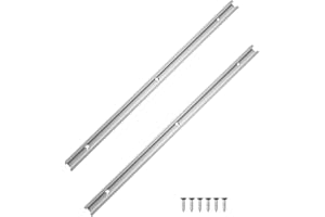 PEESHON T Track Miter Track, 2pcs T Slot Mitre Track, Aluminium T Tracks, T alliage d'aluminium, Alliage d'aluminium T Track, T Track Rail, T-Slot Mitre Piste, T rail onglets rainure