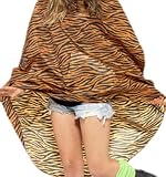 erdbeerloft - Unisex Damen Herren Tiger Kostüm Regenponcho, One Size, Braun - 