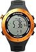 Produktbild Lad-Weather Puls-Wetter-Monitor Höhenmesser-Barometer-Digitaler Kompass USB-Aufladbare Klettern-Trekking-Fischen-Wandern-Draussen-Uhr (Orange+)