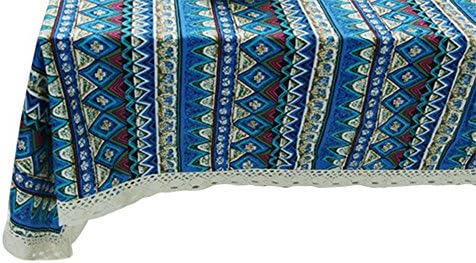Linen Lace Square Cotton Linen Lace Sun Flower Tablecloth, Washable Tablecloth Dinner Picnic Table Cloth Home Decoration A variety of sizes