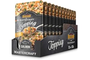 BELCANDO MASTERCRAFT Topping Lachs, 12x 100g Beutel, Nassfutter für Hunde, getreidefrei, sortenfrei, Ergänzungsfutter, Made in Germany