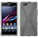 Produktbild PhoneNatic Case für Sony Xperia Z1 Compact Hülle Silikon clear, X-Style + 2 Schutzfolien