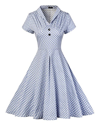 MISSMAO 1950s Retro Vestidos para Mujer de Verano Vintage Casual Cóct
