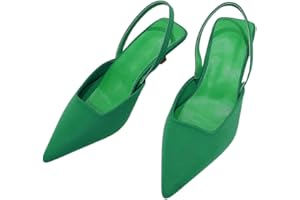 ticticlily Femme Sandales Slingback Bout Pointu Sexy Escarpins Chaussures de Mariage à Talon Aiguille