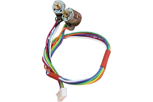 Ett par Micro Mini Stepper Motor Liten 8 mm elektrisk 2-fas 4-tråds Stepper Motor Precision med kopparväxel och anslutningstråd