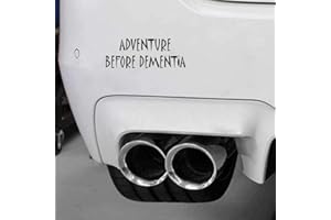 HANDMADE BY STUKK Adventure Before Dementia Artistic Calligraphy Fun Vinyl JDM Sticker 17.8CMx 6.7
