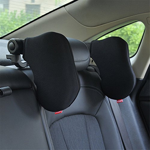 Preisvergleich Produktbild CampHiking® Kfz-Kopfstützen, verstellbar, für Reisen, Autositz für Kinder und Erwachsene, Schwarz