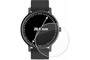 BROTECT Schutzglas für Armbanduhren (Kreisrund, ø: 29 mm) Schutzfolie Panzer-Folie Glas [Extrem Kratzfest 9H, Anti-Fingerprint, Ultra-Transparent]