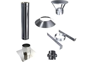 PRODMAX Dachdurchführung Schornstein im Set (DN 120/180 mm Bitumen Flachdach)