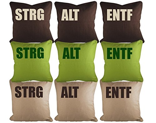 Dekokissen-Set STRG ALT ENTF B x H: 40cm x 40cm Farbe: stone von Klebefieber® - 3