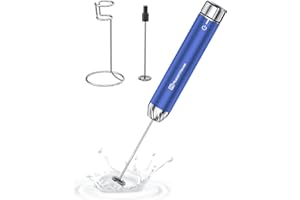 Maestri House Akumulator spieniacz do mleka z bezstopniową regulacją prędkości, ręczny elektryczny ekspres do piany, wodoodporny, odłączany, ze stali nierdzewnej, mikser do napojów, latte, cappuccino