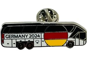 Pin Anstecker Deutschland Nationalmannschaft Mannschaftsbus Fußball Anstecknadel EM 2024 Fanartikel Offizielles DFB Lizenzprodukt Sport Merchandise Germany EURO Europameister Bus Wagen Fahrzeug