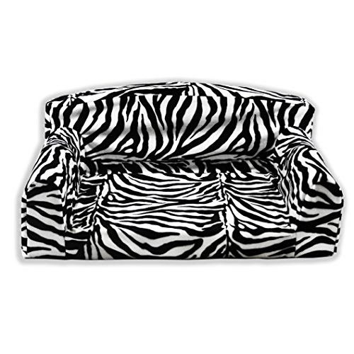 Optic-Zebra-Animal--Pet-Sofa-3-sizes-Dog-bed-High-quality-cover-material-Made-in-UK