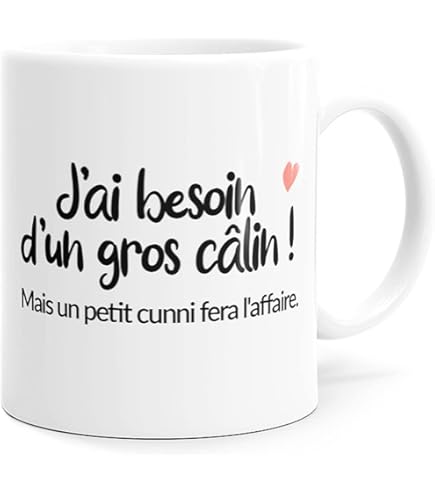 Mug Humour Mon Trésor Tasse Message Drôle Amour. Idée Cadeau Original