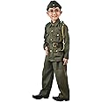 BookMyCostume National Hero Freedom Fighter Kids Fancy Dress Costume - Green 10-11 Years