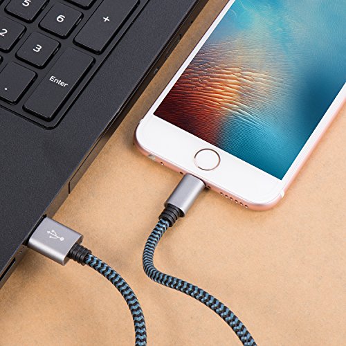 Iphone Ladekabel Lightning Kabel Iphone-6-Ladekabel – Ongoteck Lightning Kabel 2Pack 2M iPhone Ladekabel / iPhone Kabel / Apple Datenkabel für iPhone 5/SE/5C/5S/6/6S//7/7(Plus), iPad Pro/Air Air 2/mini 2/3 (Blau) - 5