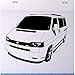Produktbild Wandtattoo VW Bus T4 TDI Größe S