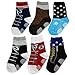 KF Baby Anti-Slip Baby Boy Shoe Socks, 6 pairs, for 12 - 18 Months