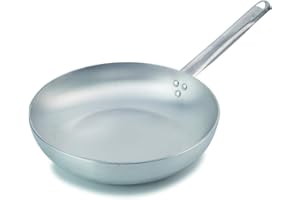 Metro Professional Poêle à pâtes Ø 28 cm avec revêtement non revêtu en aluminium, passe au four jusqu'à 240 °C, poêle à pâtes à pâtes et légumes, convient pour une utilisation professionnelle.