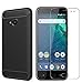 Produktbild Vicstar HTC U11 Life Hülle [ Case + Panzerglas], HTC U11 Life Case Flexiblem TPU Silikon Hybrid Schutzhülle Kohlenstoff-fasern Tasche Ultra Slim Handyhülle für HTC U11 LifeEnthält Film