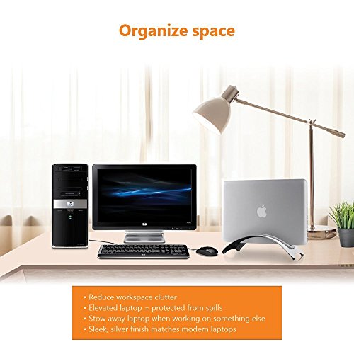 Urbo Vertikale Laptop-Ständer für saubere workdesks und geschlossen Klapp-Modus mit auswechselbaren Einsätzen, um Laptops von unterschiedliche Stärke - 5