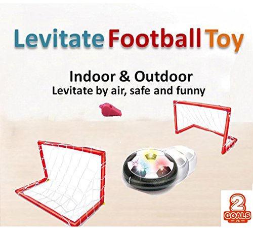 Hover Ball Air Power Soccer Disk Kids HoverBall Training Football LED Lights For Indoor Outdoor Sports Boys Girls Children Dogs Cats Pets Game Disc Birthday Holiday World Cup Gift
