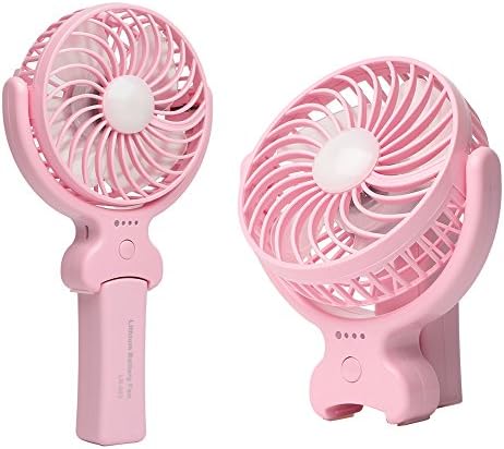 Battery Powered Fan Usb Desk Fan Cooling fan with Led Torch Rechargeable Portable Handheld