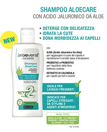 ZUCCARI AloeVera x2 - SHAMPOO AloeCare 200ml