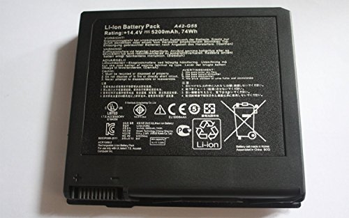14.4V 5200mAh A42-G55 Akku kompatibel für Asus G55 G55V G55VM G55VW Notebook Computer Laptop