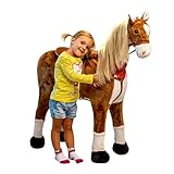 HANDGEFERTIGTES MARKENPRODUKT ♥ Alle Spielzeug Pferde der Marke Pink Papaya werden handgefertigt und sind ein Unikat, jedes Pferd sieht daher ein wenig anders aus.