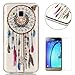 Produktbild Samsung Galaxy J3 2016/2015 Hülle Transparent Weiche Silikon Schutzhülle,Weicher Flexibel Klar Gel Silikon TPU Hülle Superdünn Stoßfest Tasche Telefon-Kasten Schutz Tasche Schutzhülle Durchsichtig Handyhülle Silikon Case Schale für Samsung Galaxy J3 2016/2015 with Beautiful Colourful Pattern Design-Traumfänger Federn
