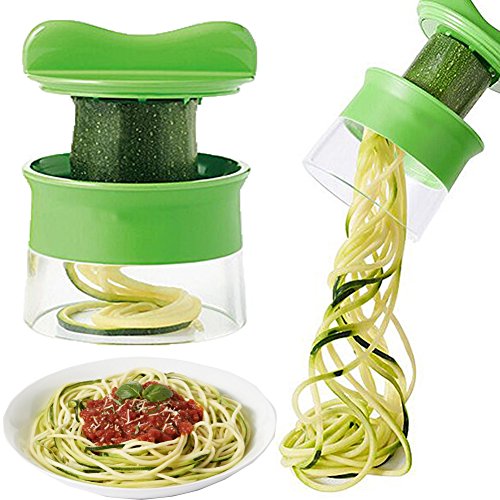 Phego Spiralschneider Hand für Gemüsespaghetti kartoffel ,Gurkenschneider, Gurkenschäler, Möhrenreibe Möhrenschäler, Gemüsehobel - 4