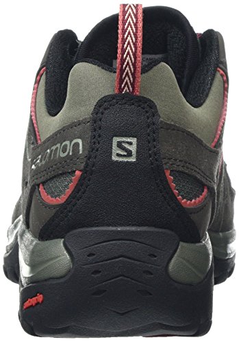Salomon Ellipse 2 Aero W, Zapatillas de Senderismo para Mujer, Gris Castor Gray/Beluga/Mineral Red, 37 1/3 EU - SALOMON