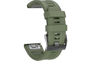 ‎ISABAKE ISABAKE Pasek sportowy 22 mm do Fenix 7, silikonowy zamiennik paska 22 mm, kompatybilny z Fenix 7/Fenix 5 Plus/Fenix 5 / Fenix 6 Pro/Forerunner 935/945 / Approach S60 / Epix