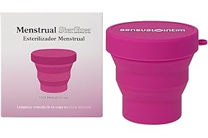 Esterilizador Copa Menstrual - Recipiente Microondas para Esterilización en 3 Minutos - Limpiador Copas Menstruales - Silicona Segura - Alternativa al método tradicional - Los creadores de Eureka! Cup